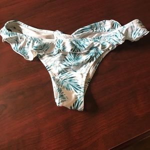 Young & Reckless Floral Ruffle Top Bikini Bottoms